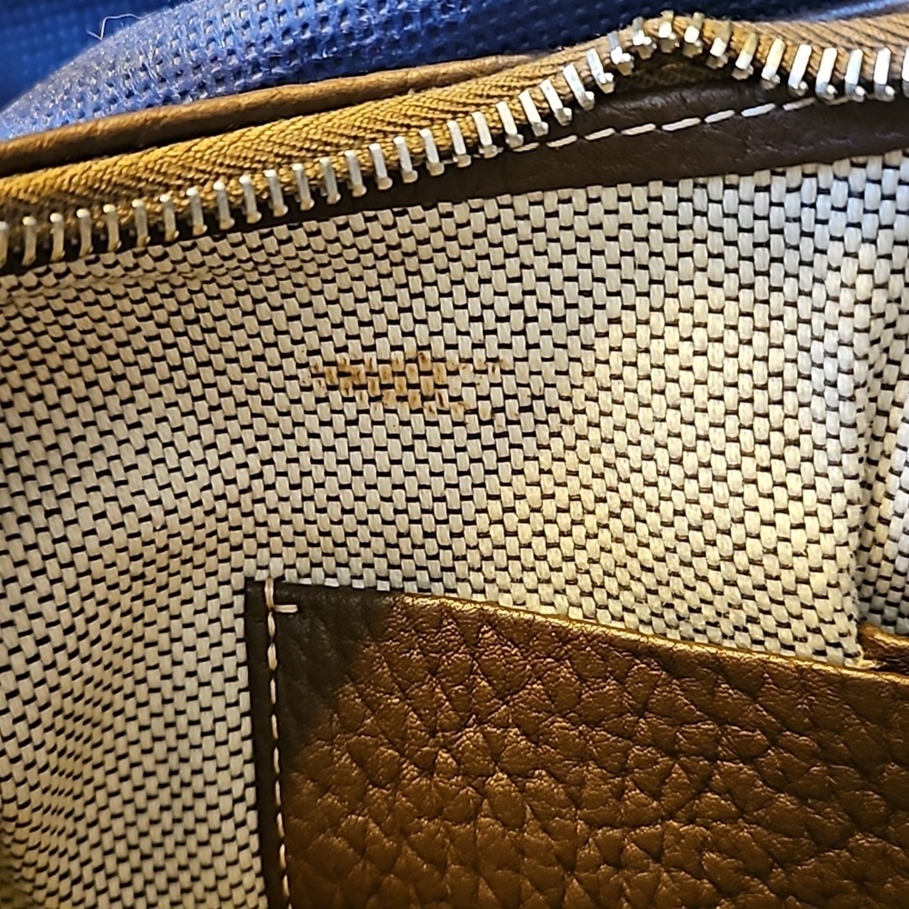 Dooney & Bourke Brown Pebble Leather Bucket Shoulder Bag - Picture 7 of 7